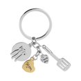 thumbnail image 2 of Naierhg Creative Wrench Spatula Mom Dad Love Heart Key Chain Father/Mother's Day Gift, 2 of 7