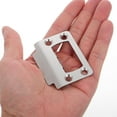 thumbnail image 3 of FUEENIRVA Strike Plate Extender Rectangular Silver Door Lock Plate 5.60X4.50X0.90CM 1 Set For Property Managers, 3 of 8