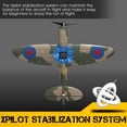 thumbnail image 6 of 2.4G 4CH Remote Control Airplane Spitfire 761-12 Aircraft RC Toys EPP Foam Glider 6-Axis 400mm Wingspan, 6 of 11