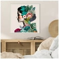 thumbnail image 3 of Amanti Art Floral Profile Framed Canvas Wall Art Print, 3 of 6