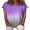 purple, variant on Canis Womens Summer Short Sleeve Gradient Plus Size Casual Beach T Shirt Tops Blouse