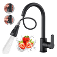 thumbnail image 1 of Llave Mezcladora De Fregadero Grifo Cocina Tarja Inoxidable Xtellar negro, 1 of 3