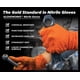thumbnail image 5 of Guantes desechables GLOVEWORKS HD de nitrilo naranja, 8 mil, XL, 5 of 7
