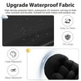 thumbnail image 4 of Tappio Rocking Chair Cushions Set of 2, High-Density Sponge Thicken Indoor/Outdoor Chair Cushions, Tufted Seat Pads with Elastic Webbing and Non-Slip Bottom for Indoor/Outoor Furniture, Black, 4 of 6