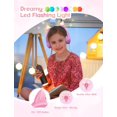 thumbnail image 3 of ONTA Kids Headphones with Cute LED Glowing Cat Ears,Foldable, Noise-Canceling and Adjustable Toddlers Headphones for Boys and Girls (Pink), 3 of 9