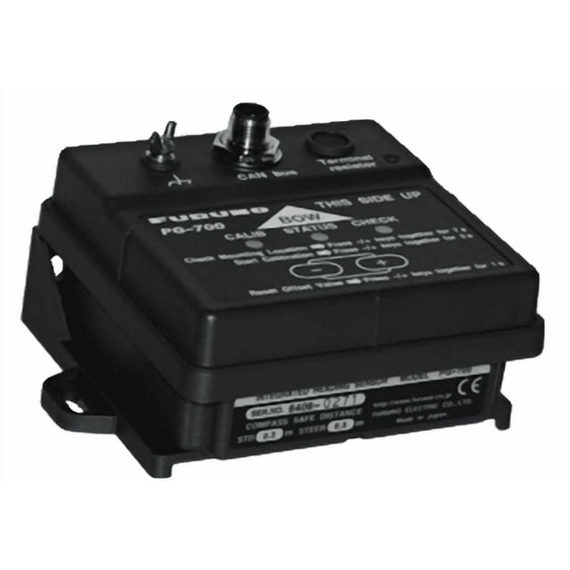 Furuno GPS Navigation System Heading Sensor PG700 /- 1 Degree Heading Accuracy; 0.1 Degree Heading Resolution; 45 Degree Per Second Rate-Of Turn; 12 Volt DC; -15 To 55 Degree Celsius