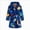Dark Blue 0626, variant on Toddler Boys Girls Flannel Bathrobes Kids Soft Hooded Sleepwear Cartoon Print Night-robe Kids Flannel Hooded Bathrobe 2T 3T 4T 5T 6T 7T Toddler Plush Robes With Belt,Navy,Size 6-7T