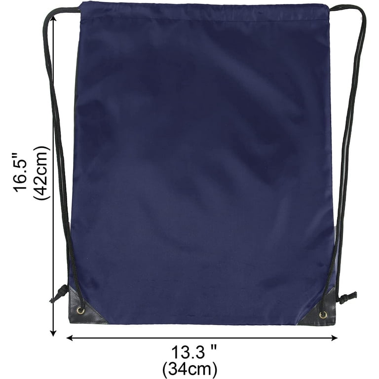 Navy blue cheap drawstring bags