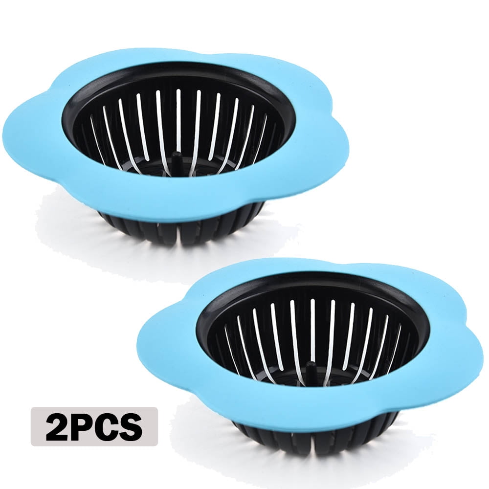 2 Pack Sink Strainer for Kitchen Sink Drain Silicone Sink Stopper