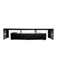 thumbnail image 5 of Nate Gloss TV Stand with LED Lights for 80 inch TV - Black, 5 of 14