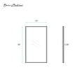 thumbnail image 5 of Pierre 34 x 58 Framed Fixed 3/8 in. (10mm) Clear Tempered Glass Tub Door with Black Matte Frame, 5 of 6