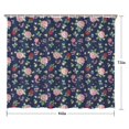 thumbnail image 5 of Pioneer Flower Floral Print Pattern Shower Curtain 84"x72", Bathroom Decorative Shower Curtain Set with 12 Hooks, Waterproof Washable, 5 of 6