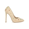 thumbnail image 2 of Women Faux Suede Multi Color Studded Pointy Toe Stiletto Heel Pump 19380, 2 of 6