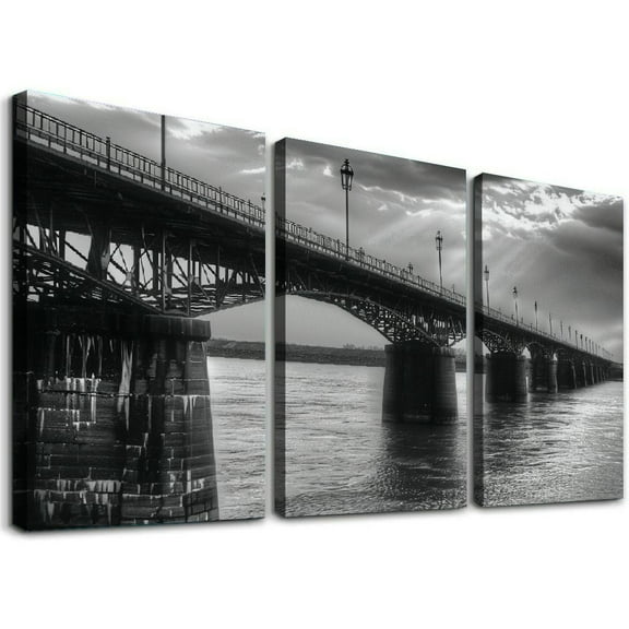 Ullo0ord Posters Black And White Louis And Downtown Manhattan City Skyline Modern Home Decor Canvas Art Poster And Wall Art Picture Print Modern Family Bedroom Decor