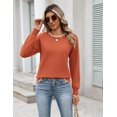 thumbnail image 5 of Zeagoo Sweaters for Women Long Sleeve Crew Neck Casual Pullover Knit Tops Fall Winter Trendy, 5 of 6