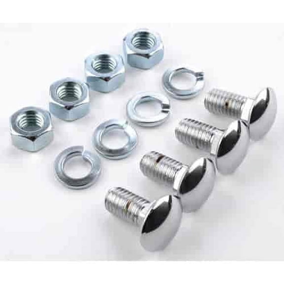 JEGS Chrome Bumper Bolt Kit [7/16 in.-14 x 1 in.]