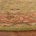 thumbnail image 3 of Safavieh Golden Jaipur Dreda Bordered Wool Area Rug, Green/Rust, 8' x 8' Round, 3 of 9
