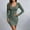 Green, variant on Blmnix Dresses for Women Bodycon Sexy Knit Dresses Crew Neck Green Long Sleeve Wedding Guest Dress,S