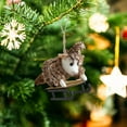 thumbnail image 6 of JeashCHAT Christmas Felt Animal Ornaments, Christmas Tree Decorations Cute Plush Animal Figurine Hanging Pendant Christmas Tree Ornaments Xmas Gifts, 6 of 6