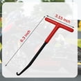 thumbnail image 2 of Motorcycle Exhaust Spring Hook, T Shaped Handle Exhaust Pipe Spring Puller Installer Hooks Tool with Rubber Coating for Motorcycle Vehicle Springs Removal, Installation, Adjustment (2 Pcs), 2 of 7