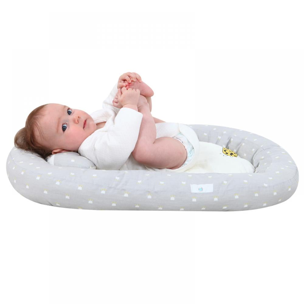 Promotion Clearance Infaint Lounger Kids Nest Perfect for Co Sleeping, Portable Crib Bed Bassinet Snuggle Bed Suitable for 0-12 Months Infant(Crown)