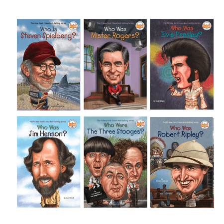 Who Was ? Entertainers Set : Who Was Jim Henson? Who Was Elvis Presley? Who Was Mister Rogers? Who Was Robert Ripley? Who Is Steven Spielberg? Who Was The Three Stooges? (Paperbacks)