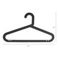 thumbnail image 2 of Unique Bargains Hangers Plastic Durable Space Saving Clothes Hangers 30 Packs Black, 2 of 6