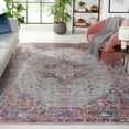 thumbnail image 2 of SAFAVIEH Valencia Dayna Oriental Polyester Area Rug, Grey/Multi, 8' x 10', 2 of 6