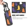 thumbnail image 4 of Yayeee 20oz Insulated Water Bottle Double Wall Stainless Steel with Flip Straw Lid, Halloween Colorful Ghosts, 4 of 7