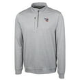 thumbnail image 2 of Men's Cutter & Buck  Gray Iowa Cubs Big & Tall Stealth Heathered Quarter-Zip Pullover Top, 2 of 3