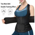 thumbnail image 2 of Neopreno sauna sudoración entrenador de cintura corsé recortador chaleco para mujeres pérdida de peso, corsé de cintura más delgado Xemadio WRMH-733-4, 2 of 7