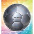 thumbnail image 5 of Barocity Soccer Ball - Premium Boy and Girl Official Match Ball with Cool Reflective Rainbow Hex Pattern, Durable, Indoor, Outdoor, Training, Practice, Playtime and Games - Silver Size 3, 5 of 7