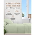 thumbnail image 2 of Juego de sábanas Good Sleep Bedding Split King, 100% algodón, 1000 hilos, 2 of 7