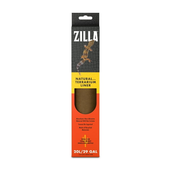 Zilla Reptile Terrarium Liner Brown 20L/29/37 Gallon