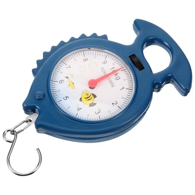 STRANDCHIC Small Portable Digital Weight Scale Hanging Spring Scale with Cute Fish Design and Assorted Colors