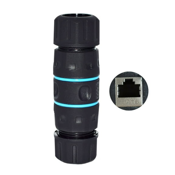 IP68 Waterproof Shielded RJ45 Coupler Cat6 Gigabit Ethernet Connector for Outdoor Industrial Applications
