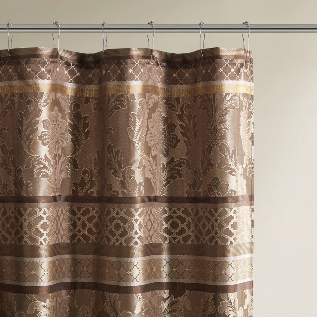 MAYEERTY Jacquard Shower Curtain, 72" x 72", Machine-Washable, Polyester