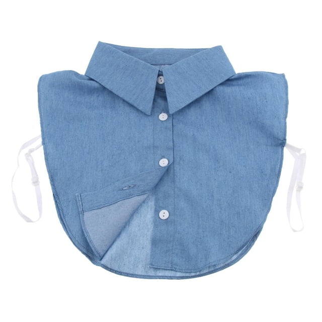 Cuello Falso Collar de Imitación Media Camisa Hugo Cuello falso de algodón para mujer