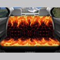 thumbnail image 6 of Pzuqiu Car Seat Covers Easy to Install Polyester, Compatible with Car Seats Automotive Seats, for Truck Sedans, Flame Pattern Cracked Lava, 6 of 10