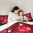 thumbnail image 5 of Manfei Red Xmas Ball Full Size Comforter Sets,Merry Christmas Bedding Comforter Set,Happy New Year Bedding Sets For Kids,Microfiber Bedroom Decor Reversible,3-Piece, 5 of 8