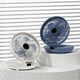 thumbnail image 3 of Wall-mounted Rechargeable Portable Fan 3 Speeds Operated Collapsible Fan for Travel Office Room Household, 3 of 5