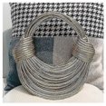 thumbnail image 4 of Handwoven Noodle Rope Gold Luxury Design Handbags For Women, 4 of 5