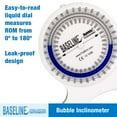 thumbnail image 4 of Baseline Bubble Inclinometer - Professional Easy To Read Range Of Motion Test For Physical Therapy, Rehabilitation, And Recovery With Carrying Case, 4 of 6