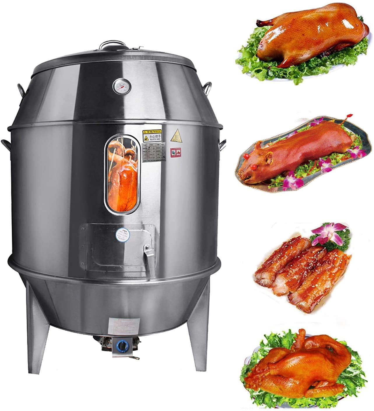 INTBUYING LP Gas Oven Grill Roast Duck Chicken Turkey 2800PA Stainless steel BBQ Cooking Tool for Restaurant Barbecue