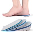 thumbnail image 4 of Semelle Intérieure Surélevée de Haute Qualité TPE Augmente la Hauteur Demi-Chaussures Hommes Femmes Gel Silicone Invisible Talon Croissance 1-3cm Semelles Lift Bleu 1CM, 4 of 5