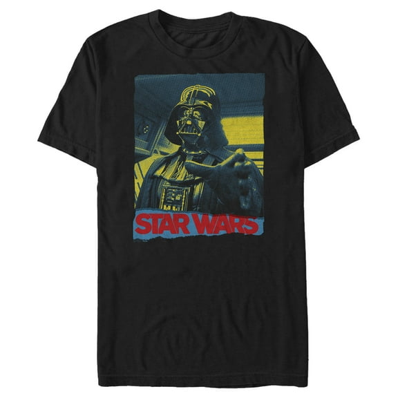 Men's Star Wars Vader Force Grip Graphic Tee Black 4X Large