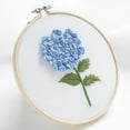 thumbnail image 2 of yuksok Pre- Cloth Embroidery Flower Stumpwork Crafts for Beginner Adults - Hydrangeas, 2 of 9