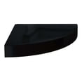 thumbnail image 3 of Floating Corner Shelves 2 Pcs - High Gloss Black Wall Mount Shelves 9.8"x9.8"x1.5" - Modern MDF Display Shelves for Books, Decor, Collectibles, 3 of 7