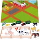 thumbnail image 5 of Juego de juguetes de granja y tapete de juego de actividades para niños con tractores, animales y tapete de juego grande, juguetes interactivos de aprendizaje temprano para niños y niñas pequeños: gra, 5 of 5