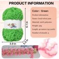 thumbnail image 2 of 3PCS Coral Velvet Yarn Chenille Yarn for Crocheting,Fluffy Yarn for Knitting and Croche DIY Craft,Warm Yarn for Bag Hat Scaf Clothe Gloves Doll, 2 of 6